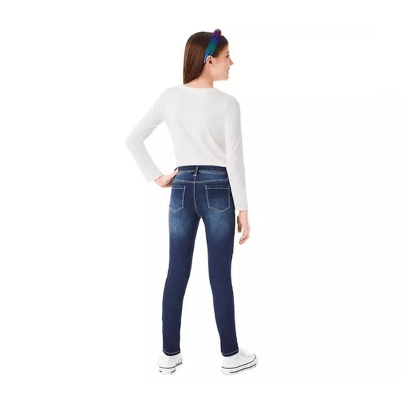 🌈Member's Mark Girl's Mid Rise Stretch Denim Skinny Fit Jean with Headband - Picture 4 of 5